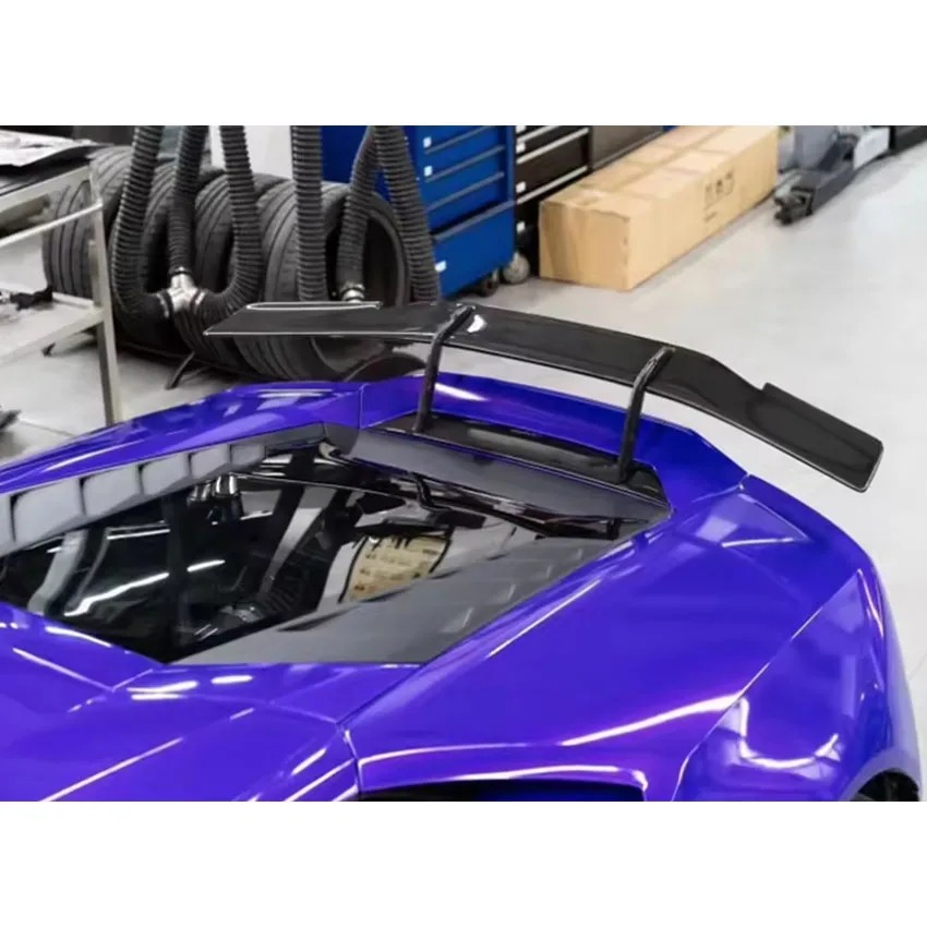 Novit Style Dry Carbon Fiber Wing Spoiler For Lambo Huracan LP580 LP610 EVO Car Body Kit